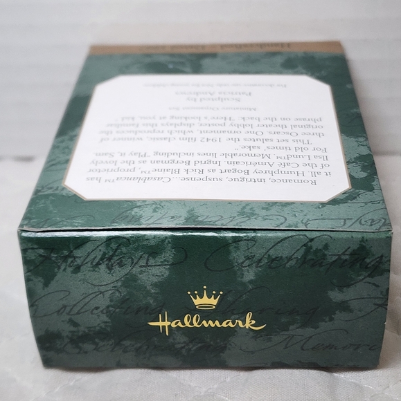 Vintage 1997 Miniature Hallmark Ornament Movie CASABLANCA™ Set of 3 Ornaments - Picture 5 of 5